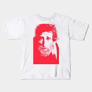 Old man silhouette design Kids T-Shirt